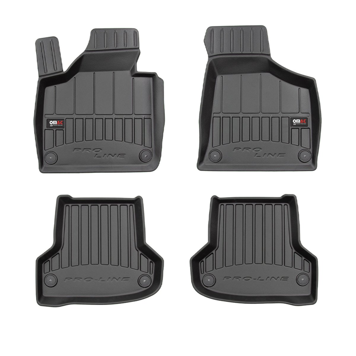 Porsche Taycan Floor Mat - Omac - Proline Premium TPE 4 Pcs - Black - 2020-2025